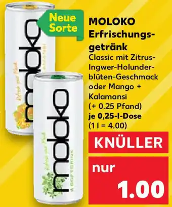 Kaufland MOLOKO Erfrischungsgetränk 0,25 L Dose Angebot