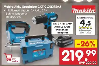 Netto Marken-Discount Makita Akku Spazialset CXT CLX237SAJ Angebot