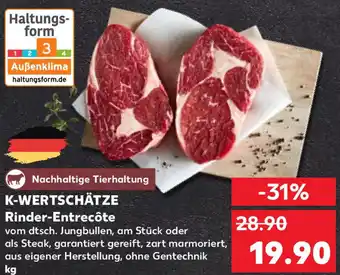 Kaufland K-WERTSCHÄTZE Rinder-Entrecôte Angebot