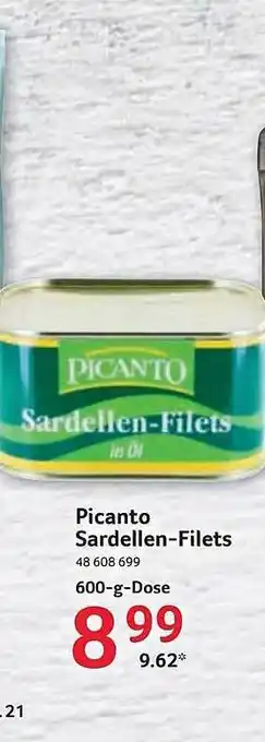 Selgros Picanto Sardellen-filets Angebot