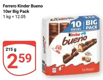 Globus Ferrero Kinder Bueno 10er Big Pack, 215 g Angebot