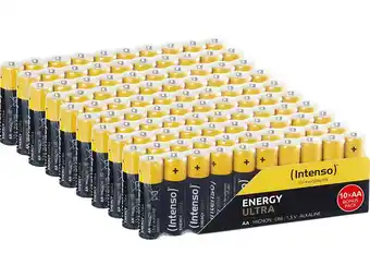 MediaMarkt Intenso 7501920mp energy ultra aa lr6 100pcs pack alkaline manganese (quecksilberfrei) batterien, 1.5 v volt, 2600 mah Angebot