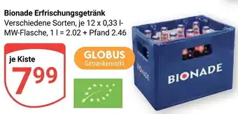 Globus Bionade Erfrischungsgetränk je 12 x 0,33 1-MW-Flasche Angebot