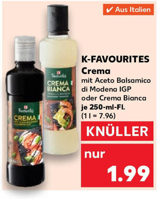 Kaufland K-FAVOURITES CREMA 250ml Angebot