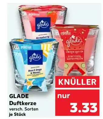 Kaufland GLADE Duftkerze versch. Sorten je Stück Angebot