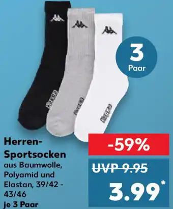 Kaufland Kappa Herren Sportsocken Angebot