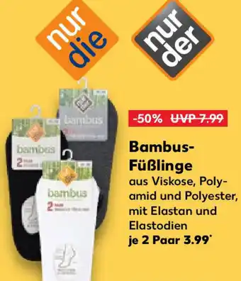 Kaufland nur die/nur der Bambus Füßlinge Angebot