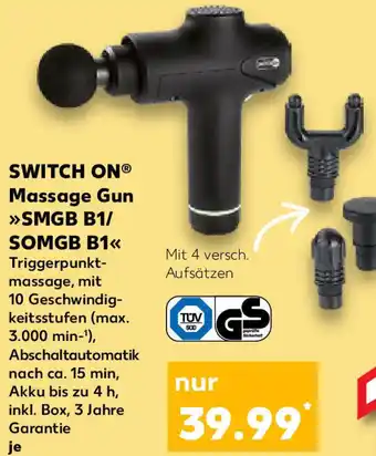 Kaufland SWITCH ONⓇ Massage Gun >>>SMGB B1/ SOMGB B1<< Angebot