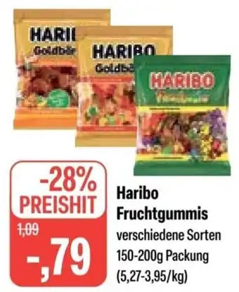 Feneberg Haribo Fruchtgummis 150-200g Packung Angebot