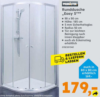 Globus Baumarkt PRIMASTER Runddusche ,,Easy 5" Angebot