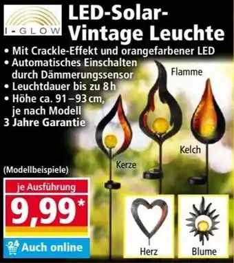 Norma I-Glow LED-Solar Vintage Leuchte Angebot