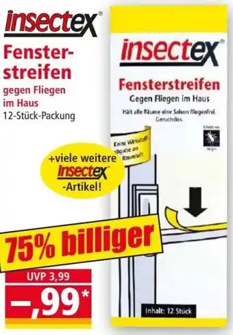 Norma insectex Fensterstreifen 12-Stück-Packung Angebot