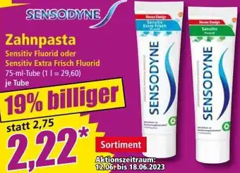 Norma SENSODYNE Zahnpasta 75 ml Tube Angebot