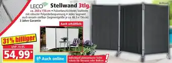 Norma LECO Stellwand 3tlg. Angebot