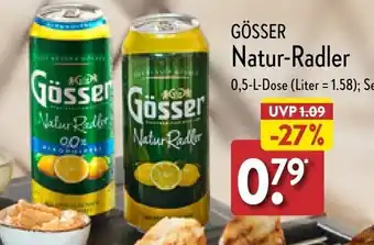 Aldi Nord GÖSSER Natur-Radler 0,5 L Dose Angebot