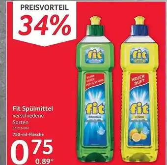 Selgros Fit Spülmittel Angebot