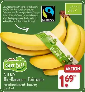 Aldi Nord GUT BIO Bio-Bananen, Fairtrade Angebot