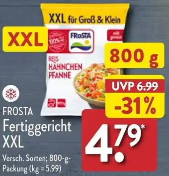 Aldi Nord FROSTA Fertiggericht XXL 800 g Packung Angebot