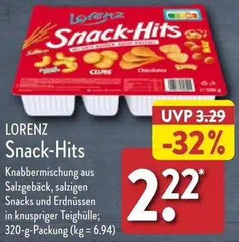 Aldi Nord LORENZ Snack-Hits 320 g Packung Angebot