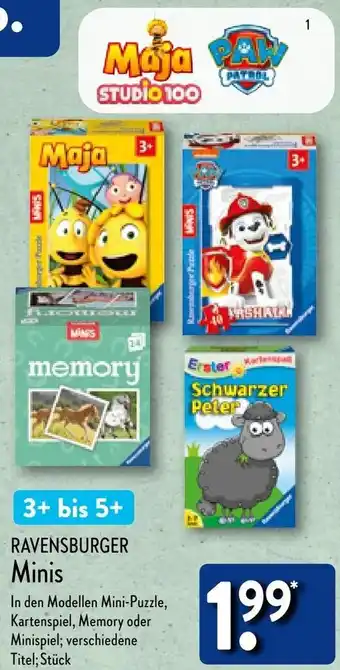 Aldi Nord RAVENSBURGER Minis Angebot