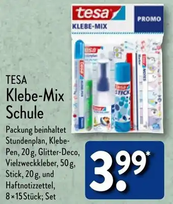 Aldi Nord TESA Klebe-Mix Schule Angebot