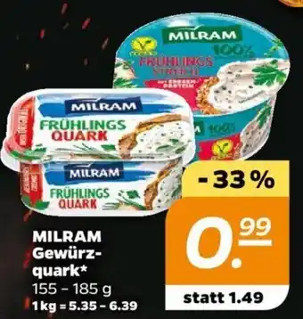 NETTO MILRAM Gewürzquark* 155 - 185 g Angebot