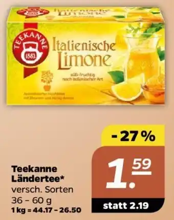 NETTO Teekanne Ländertee 36 - 60 g Angebot