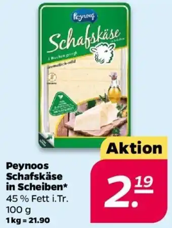 NETTO Peynoos Schafskäse in Scheiben 100 g Angebot