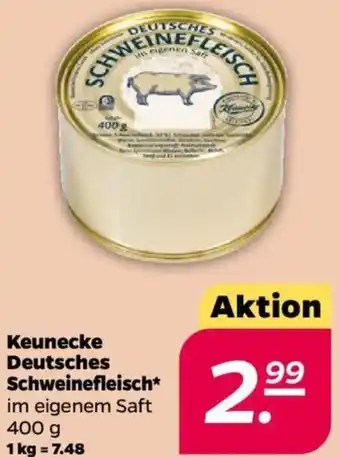 NETTO Keunecke Deutsches Schweinefleisch 400 g Angebot