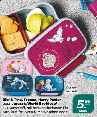 NETTO Bibi & Tina, Frozen, Harry Potter oder Jurassic World Brotdose* Angebot