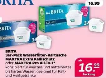 NETTO BRITA 3er-Pack Wasserfilter-Kartusche MAXTRA Extra Kalkschutz oder MAXTRA Pro All-in-1 Angebot