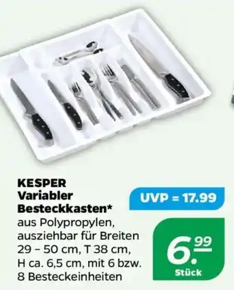 NETTO KESPER Variabler Besteckkasten Angebot