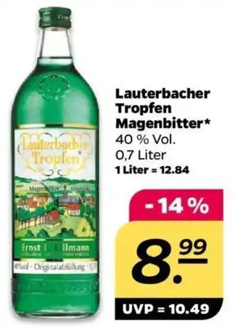 NETTO Lauterbacher Tropfen Magenbitter 0,7 Liter Angebot