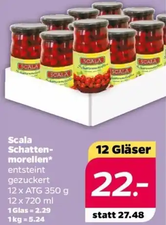 NETTO Scala Schattenmorellen 12 Gläser Angebot