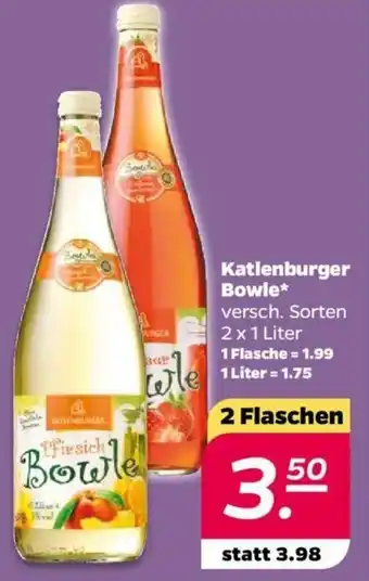 NETTO Katlenburger Bowle 2 x 1 Liter Angebot