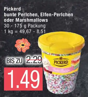 Marktkauf Pickerd bunte Perlchen, Elfen-Perlchen oder Marshmallows 30-175 g Angebot