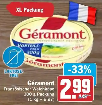 Hit Géramont 300 g Packung Angebot