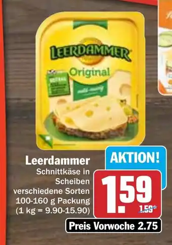 Hit Leerdammer 100-160 g Packung Angebot