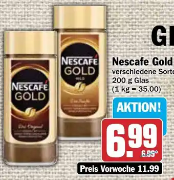 Hit Nescafe Gold 200 g Glas Angebot