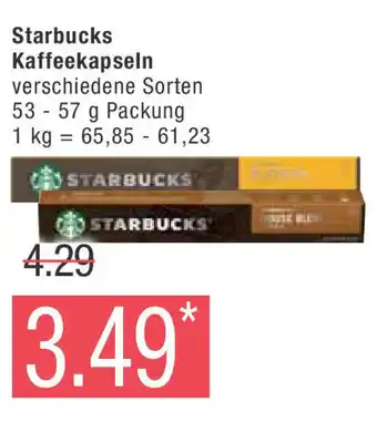 Marktkauf Starbucks Kaffeekapseln 53-57 g Angebot