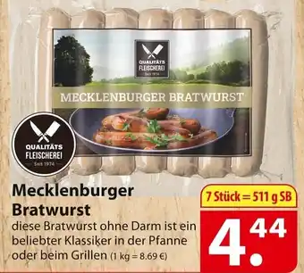 Famila Nord Ost Mecklenburger Bratwurst 511 g SB Angebot