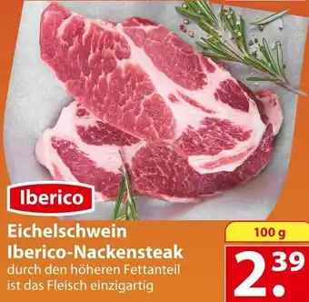 Famila Nord Ost Iberico Eichelschwein Iberico-Nackensteak 100 g Angebot