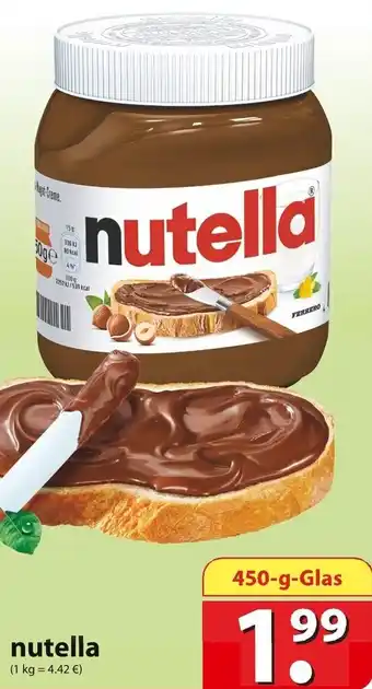 Famila Nord Ost nutella 450-g-Glas Angebot