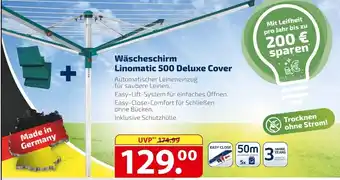 Famila Nord Ost Leifheit Wäscheschirm Linomatic 500 Deluxe Cover Angebot