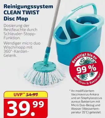 Famila Nord Ost Leifheit Reinigungssystem CLEAN TWIST Disc Mop Angebot