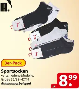 Famila Nord Ost PUMA Sportsocken 3er-Pack Angebot