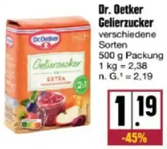 nah & gut Dr. Oetker Gelierzucker 500 g Packung Angebot