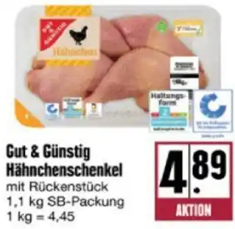 nah & gut Gut & Günstig Hähnchenschenkel 1,1 kg SB-Packung Angebot