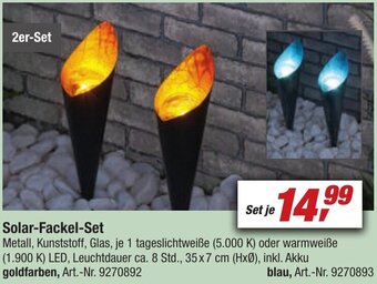 toom Baumarkt Solar-Fackel-Set Angebot