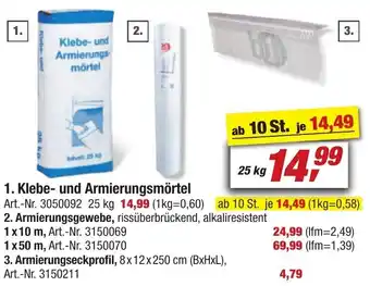 toom Baumarkt Klebe- und Armierungsmörtel 25 kg Angebot